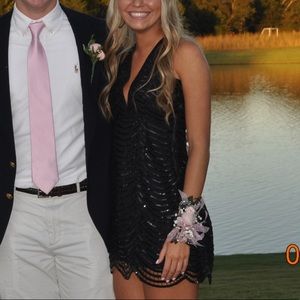 Black short dress